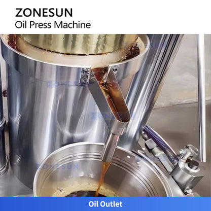 ZONESUN ZS-ZY20A Automatic Hydraulic Oil Press Machine for Olive, Peanut, Coconut & Seed Oils