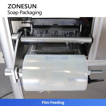 ZONESUN ZS-PK980 Automatic Soap Wrapping Machine for Round, Square & Irregular Shaped Soaps