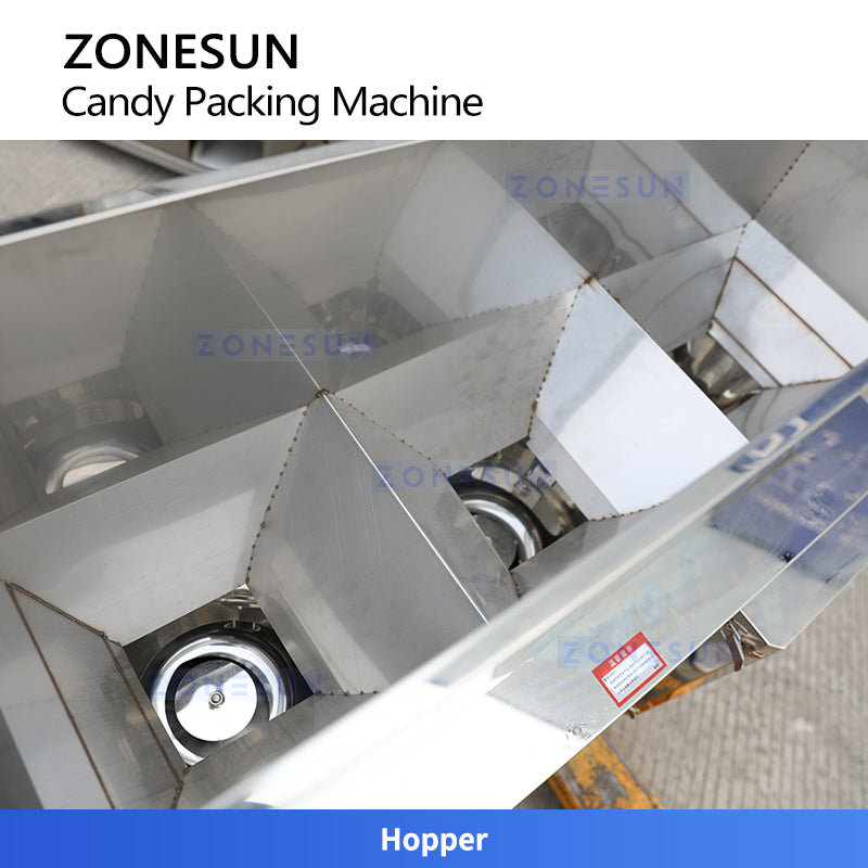 ZONESUN ZS-AFS04C Automatic Candy Weighing Filling and Zipper Pouch Sealing Machine