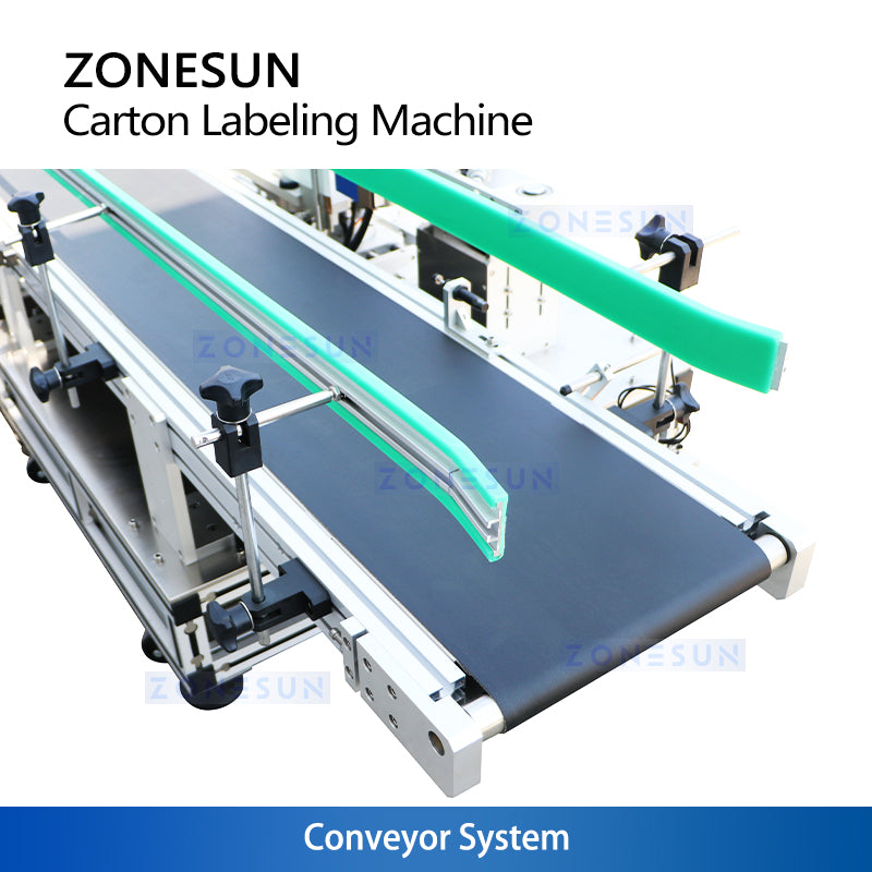 ZONESUN ZS-TB300T Automatic Self-Adhesive Carton Side Corner Labeling Machine
