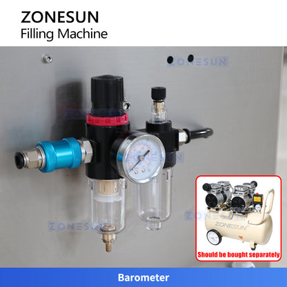 ZONESUN ZS-GTSM1 Servo Motor Paste Filling Machine for Honey, Syrup, Ketchup, Glue and Creams