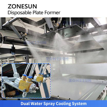 ZONESUN ZS-LK61 Automatic Disposable Plastic Plate Thermoforming Machine for Trays & Food Containers