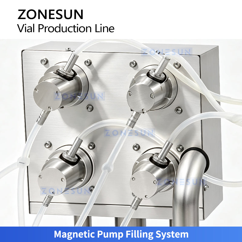 ZONESUN ZS-AFC18 Automatic Dual-Station Vial Filling and Crimp Capping Production Line