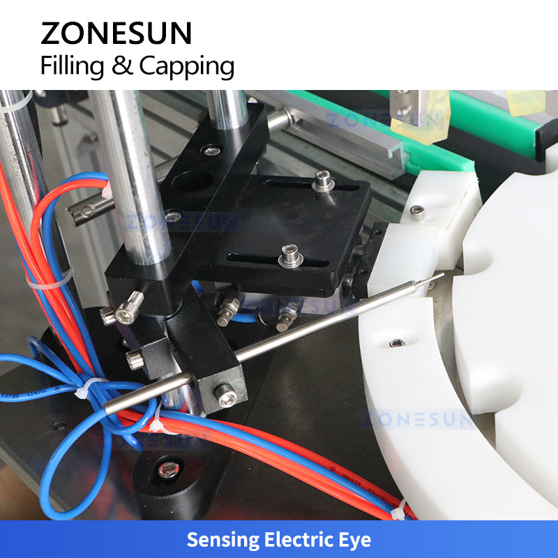 ZONESUN ZS-AFC47 Tabletop Peristaltic Pump Liquid Filling Machine for Nail Polish Serum Essential Oils Eye Drops Small Bottle Packaging