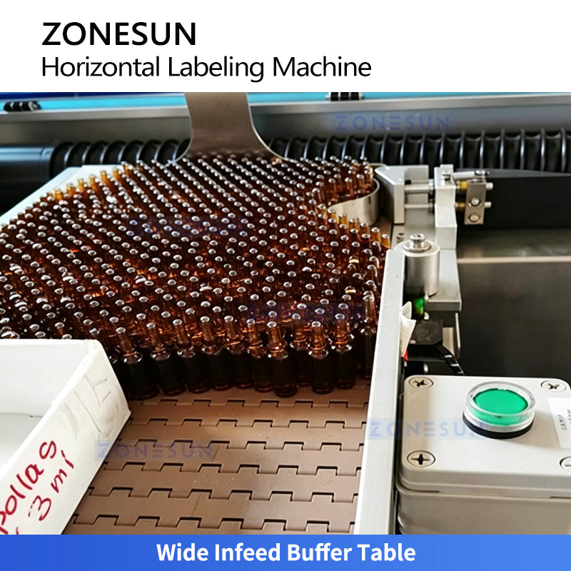 ZONESUN ZS-TBRH200 Automatic Vertical to Horizontal Ampoule Vial Labeling Machine