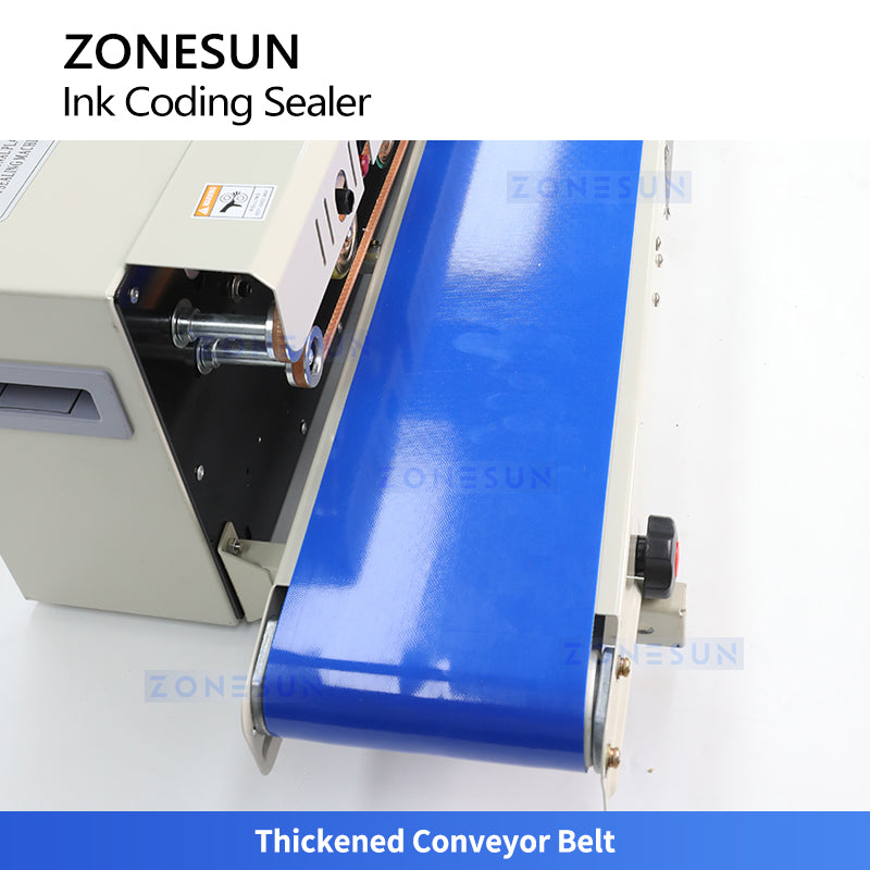 ZONESUN ZS-FR1000 Automatic Solid-Ink Continuous Band Sealer for Plastic and Laminated Bags