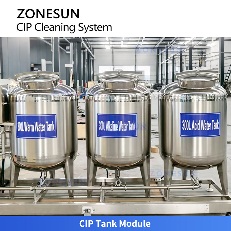 Hygienic Cleaning: ZONESUN ZS-CIP500 Series Fully Automatic 3-Tank CIP System for Dairy & Beverage