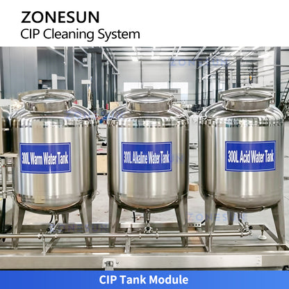 Hygienic Cleaning: ZONESUN ZS-CIP500 Series Fully Automatic 3-Tank CIP System for Dairy & Beverage
