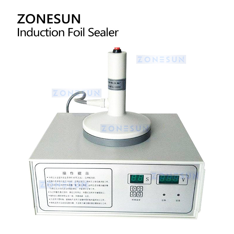ZONESUN ZS-FK500 Portable Magnetic Induction Foil Sealing Machine for 50–130mm Bottles