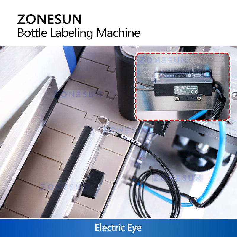 ZONESUN ZS-TB260R Automatic Round Bottle Labeling Machine for Single and Double Side Application