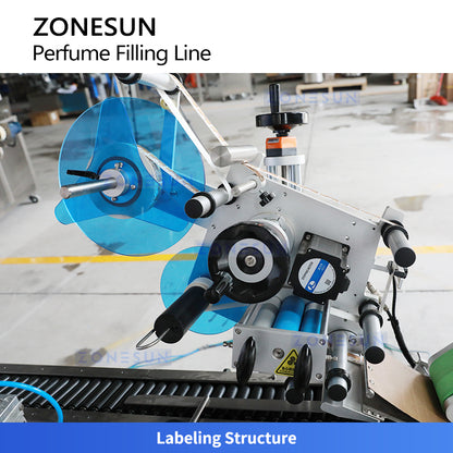 ZONESUN ZS-FALU7 Automatic Small Bottle Filling Capping Labeling Machine for Liquids