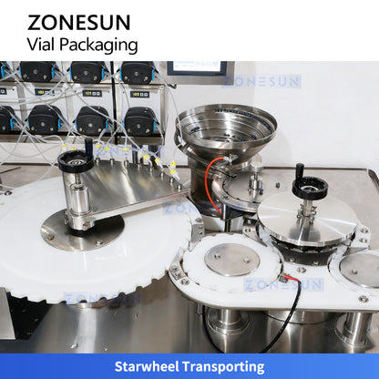 ZONESUN ZS-AFY1 Automatic Vial Packaging Machine with Peristaltic Pump Filling and Stopper Inserting