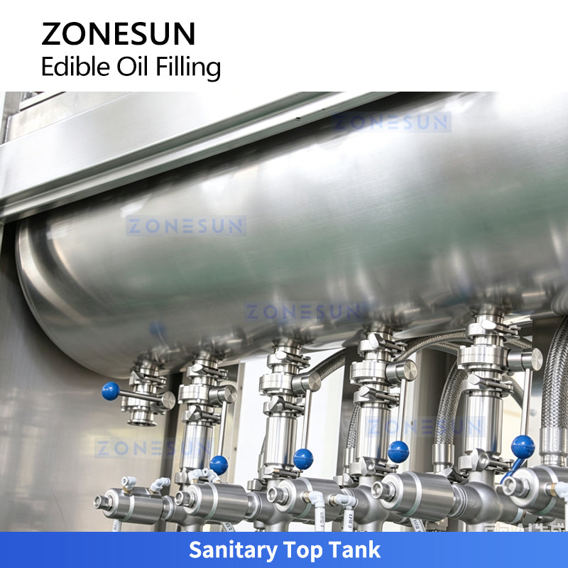 ZONESUN ZS-EVF01 Automatic Multi-Head Piston Edible Oil Filling Machine