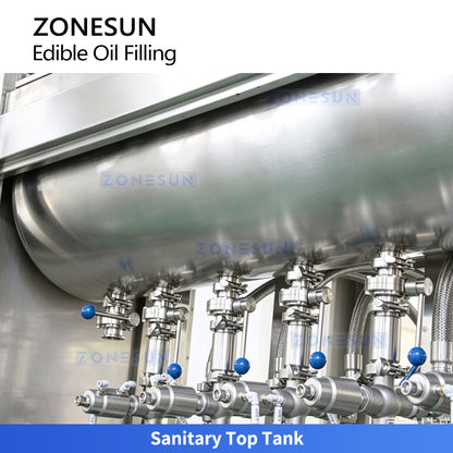 ZONESUN ZS-EVF01 Automatic Multi-Head Piston Edible Oil Filling Machine