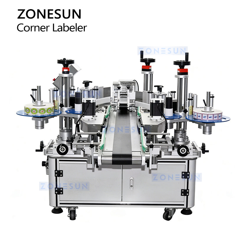 ZONESUN ZS-TB816 Double-Side Anti-Tamper Corner Labeling Machine