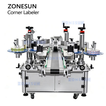ZONESUN ZS-TB816 Double-Side Anti-Tamper Corner Labeling Machine