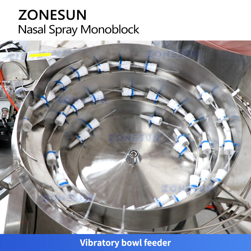 ZONESUN ZS-AFC62: Automatic Nasal Spray Filling & Capping Machine for Pharma & Medical Liquids