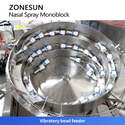 ZONESUN ZS-AFC62: Automatic Nasal Spray Filling & Capping Machine for Pharma & Medical Liquids