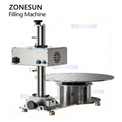 ZONESUN ZS-DTFP3 Semi-Automatic Rotary Filling Paste Machine for Honey, Sauce, and Cream Packaging