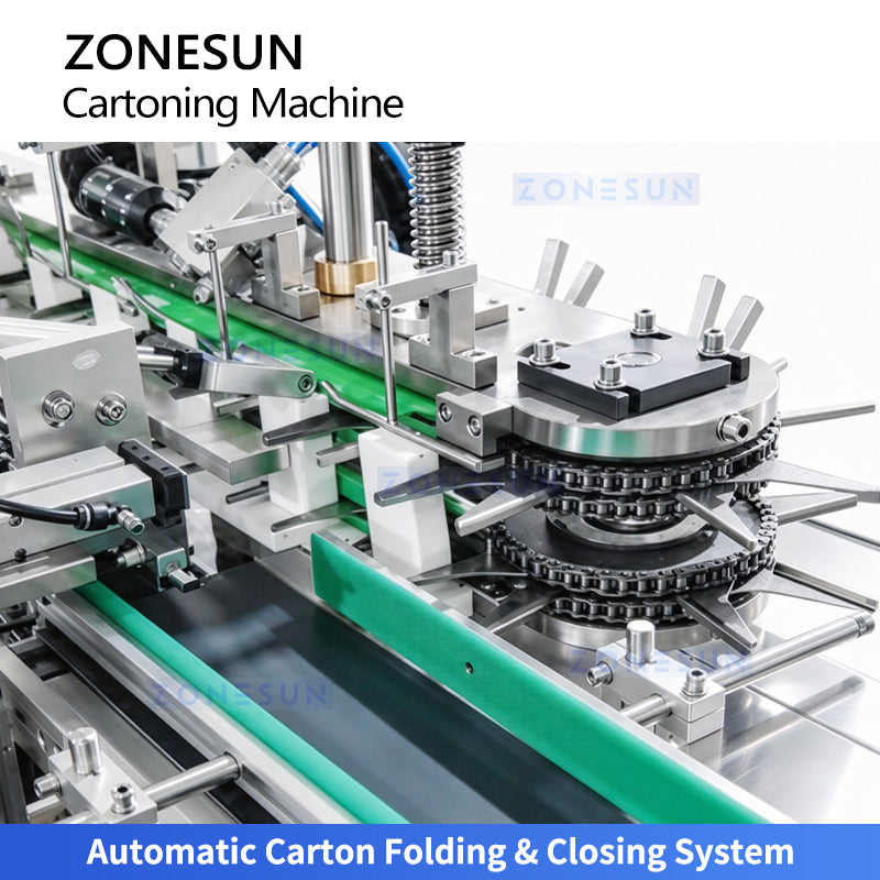 ZONESUN ZS-MSZH30L Automatic Top Load Cartoning Machine for Food Granules and Cosmetic Bottles