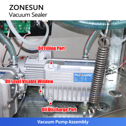 ZONESUN ZS-DZ600A Industrial Double Chamber Vacuum Packaging Machine for Food