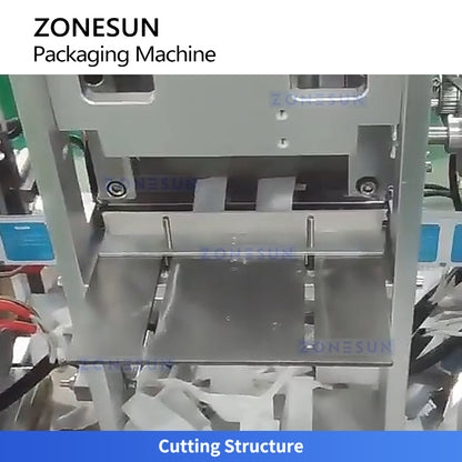 ZONESUN ZS-WZP4 Automatic 4 Side Seal Disposable Wipes Packing Machine For Sachet Wet Wipes