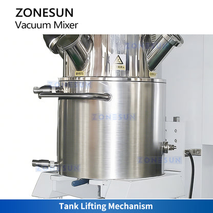 Powerful Mixing: ZONESUN ZS-VM50D Double Planetary Vacuum Mixer for Battery Slurry & Adhesives