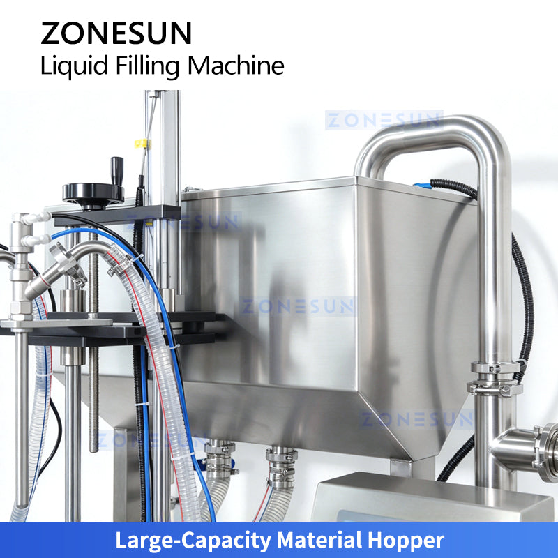 ZONESUN ZS-MG260XP Automatic Dual-Head High-Capacity Gear Pump Liquid Filling Machine