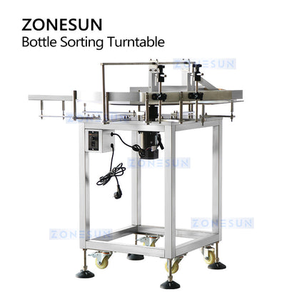 ZONESUN ZS-LP800N  Bottle Turntable Unscrambler For Production Line