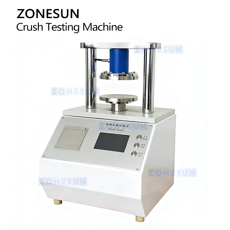 ZONESUN ZS-DTBT2 Crush Testing Machine | Paperboard & Corrugated Material Strength Tester Demo