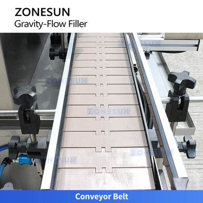 ZONESUN ZS-VTGZ100E Automatic Gravity Liquid Bottle Filling Machine with Diving Heads
