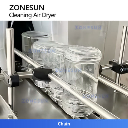 ZONESUN ZS-WB16 Automatic Bottle Washing and Drying Machine for Food Beverage and Cosmetic Container