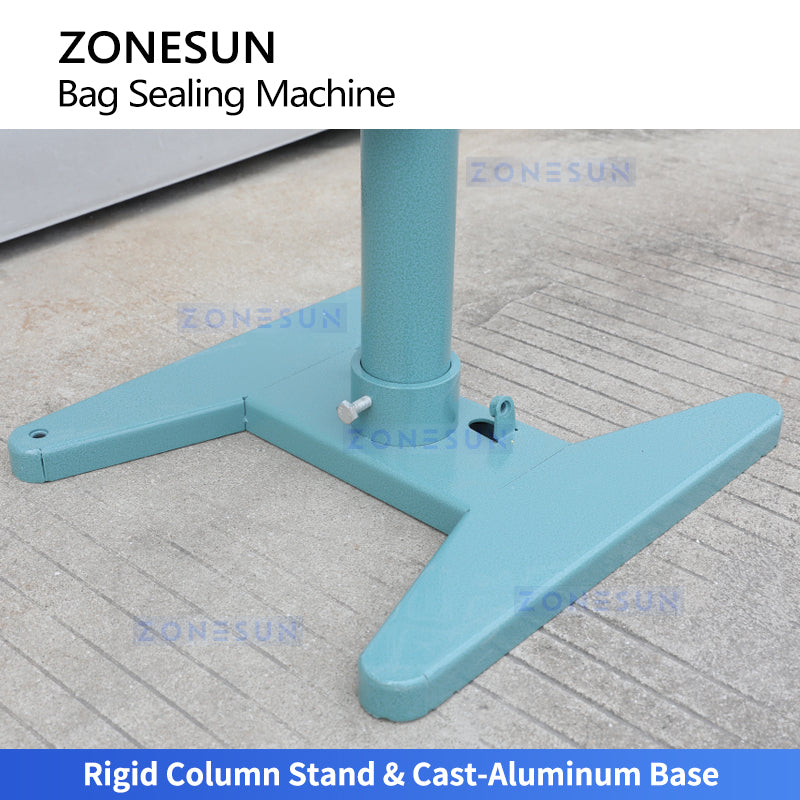 Heavy Duty Sealing: ZONESUN ZS-FK200 Pneumatic Constant Direct-Heat Foil & Composite Bag Sealer