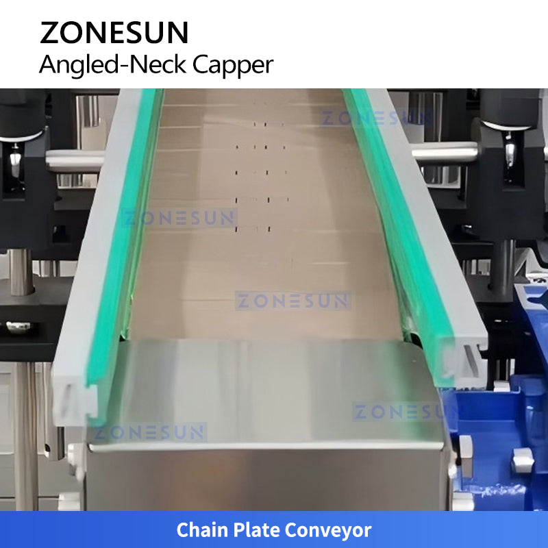 ZONESUN ZS-XG25 Automatic Angled-Neck Bottle Capping Machine for Toilet Cleaner and Shampoo