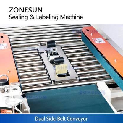 ZONESUN ZS-FKC4650S Automatic Carton Sealing and Labeling Machine with Ink Coding