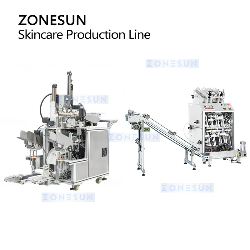 ZONESUN ZS-MS3TPF Automatic Facial Mask & Essence Production Line for Skincare Production