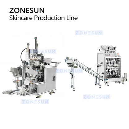 ZONESUN ZS-MS3TPF Automatic Facial Mask & Essence Production Line for Skincare Production