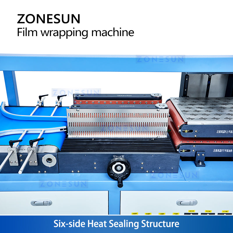 High Speed Wrap: ZONESUN ZS-MSFM730 Automatic Servo Perfume & Cosmetic Box Overwrapping Machine