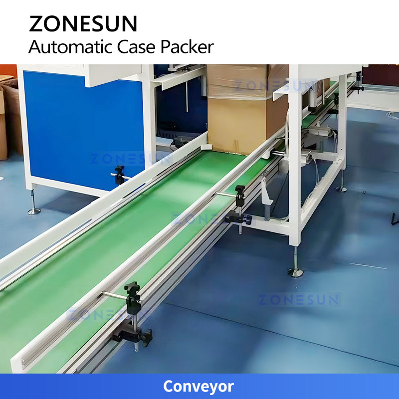 High Efficiency: ZONESUN ZS-CSPM6 Automatic Servo Bottle Case Packer Machine for Packaging Lines