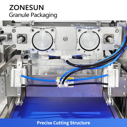 ZONESUN ZS-FS500K6 Automatic VFFS Granule Powder Sachet Packing Machine for Coffee Sugar Salt Tea