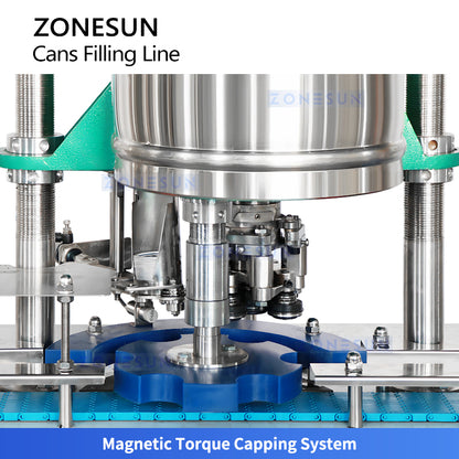 ZONESUN ZS-FAL180A11: Automatic Soda & Beer Can Filling Line | High-Speed Canning Machine