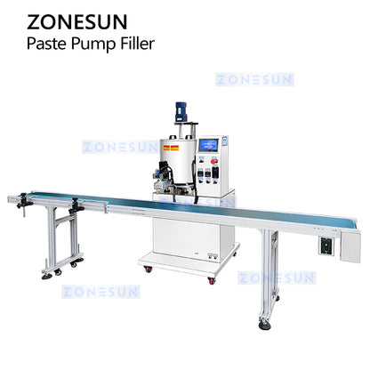 ZONESUN ZS-VTGTL1 Automatic Gear Pump Paste Filling Machine for Honey, Creams and Sauces