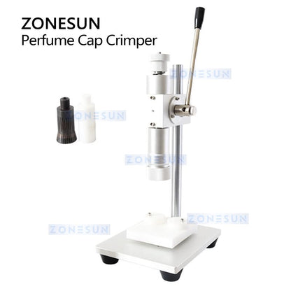 ZONESUN ZS-TYG2 Manual Perfume Crimping Machine Metal Cap Press Capping Spray Bottle Crimper