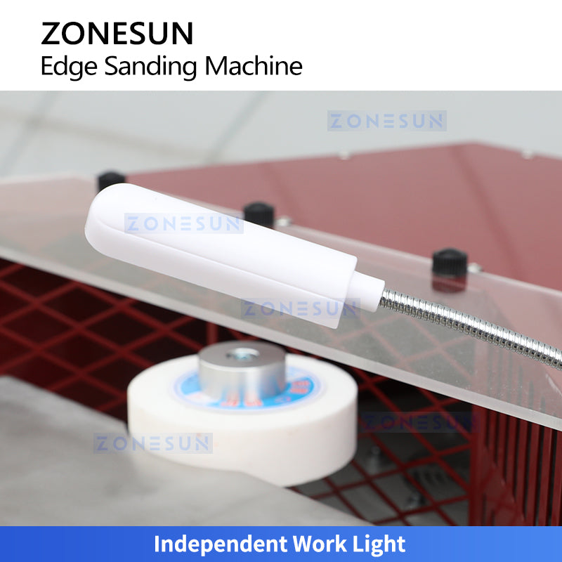 Smooth Finishing: ZONESUN ZS-V05 Variable Speed Leather Edge Sanding & Burnishing Machine