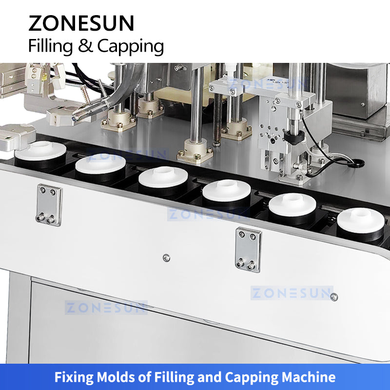 ZONESUN ZS-AFC48 Compact Auto Filling and Capping Machine for Small Bottles in Cosmetics & Chemicals