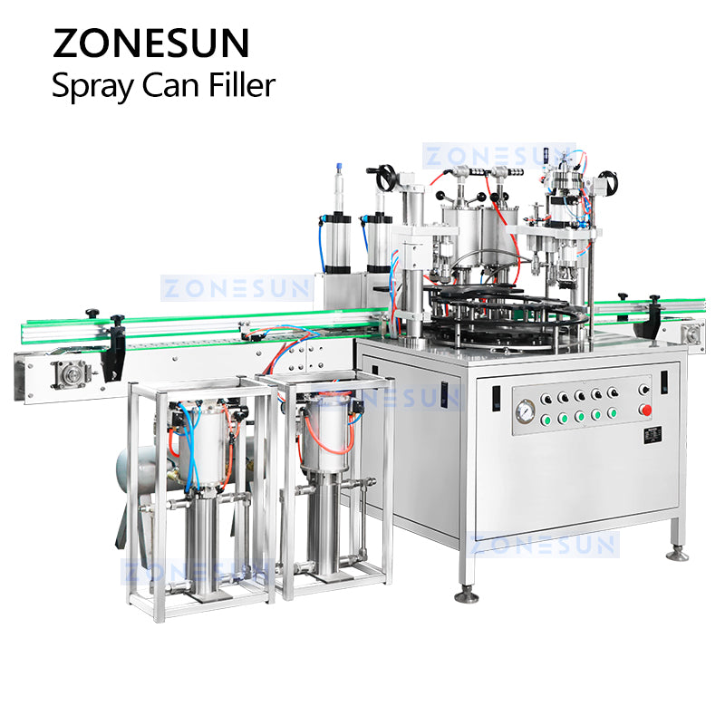 ZONESUN ZS-QW1600 Aerosol Filling Machine Spray Can Sealer