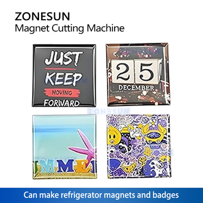 ZONESUN ZS-PCM2 Multifunctional Fridge Magnet and Card Cutting Machine for Personalized Production