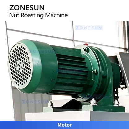 Even Heating: ZONESUN ZS-GHK4 Multi-Drum Rotary Roasting Machine for Peanuts, Almonds & Seeds