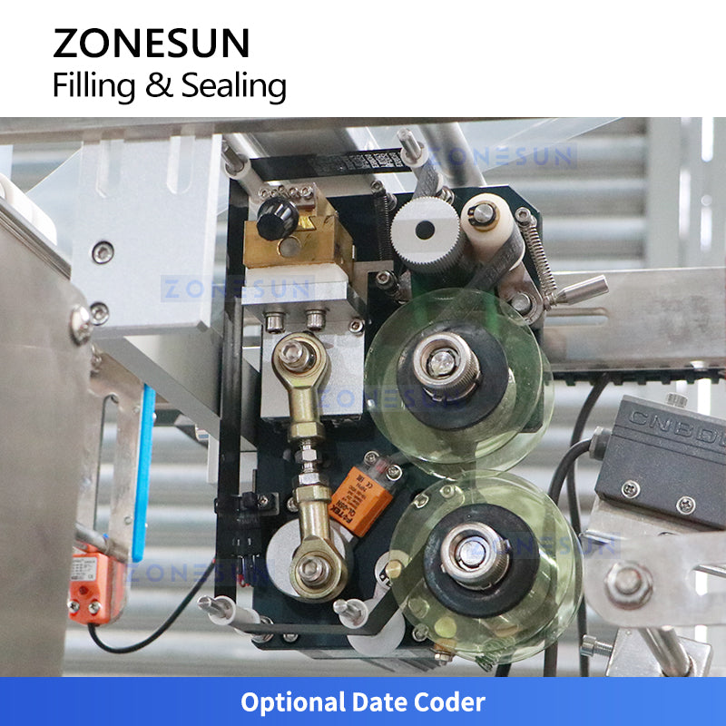 ZONESUN ZS-FS220U Automatic Liquid Paste Sachet Packing Machine Dual Filler 3/4 Side Seal