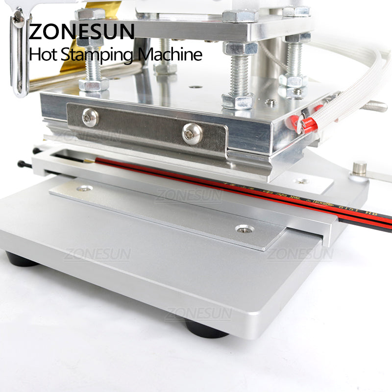 ZONESUN ZS-100B Manual Hot Foil Stamping Machine for Leather, Wood & Pencils